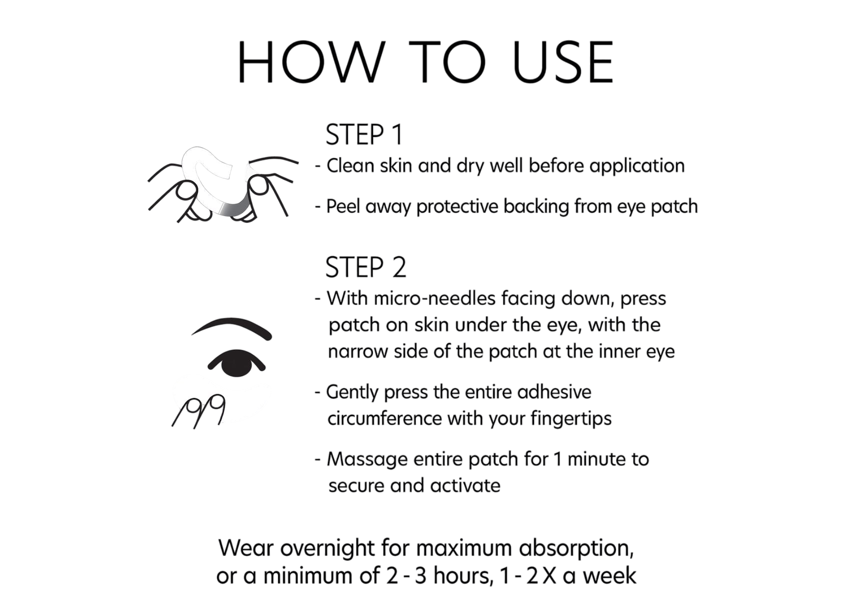 Pca Skin Hyaluronic Acid Microneedle Eye Patches