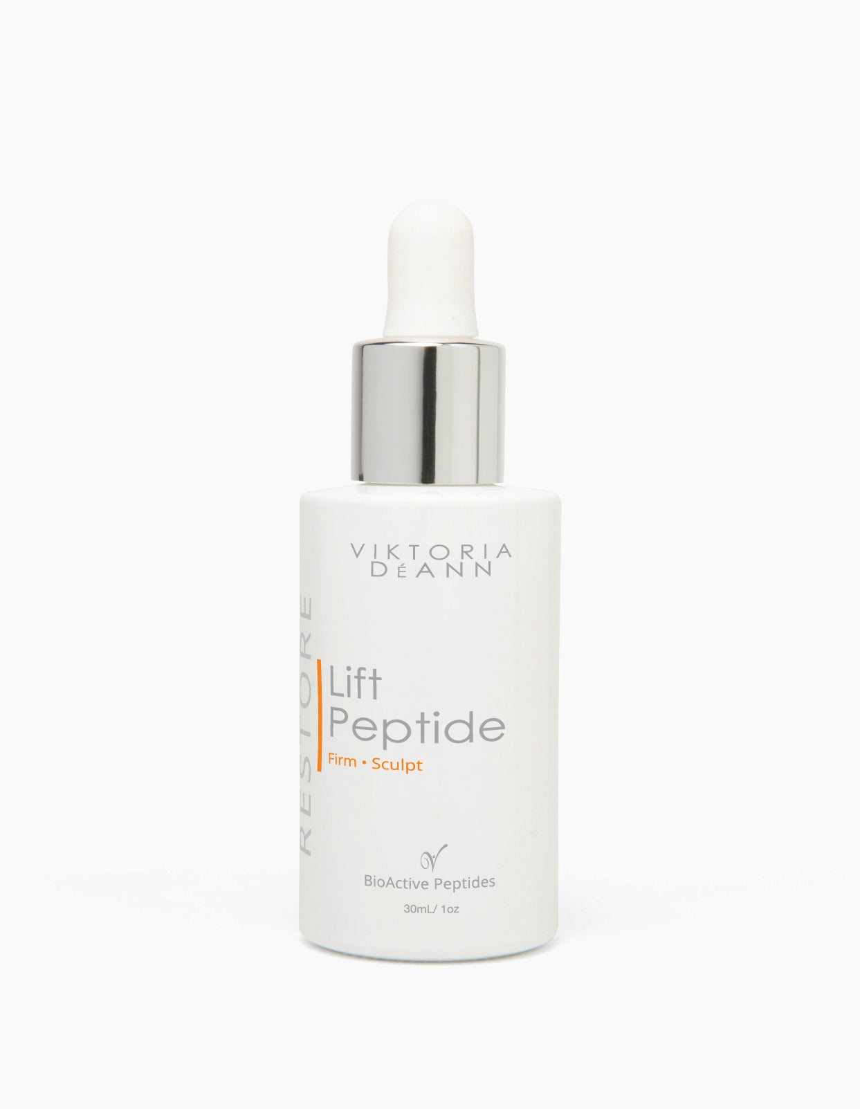 Viktoria Deann Lift Peptide serum bottle on a white background