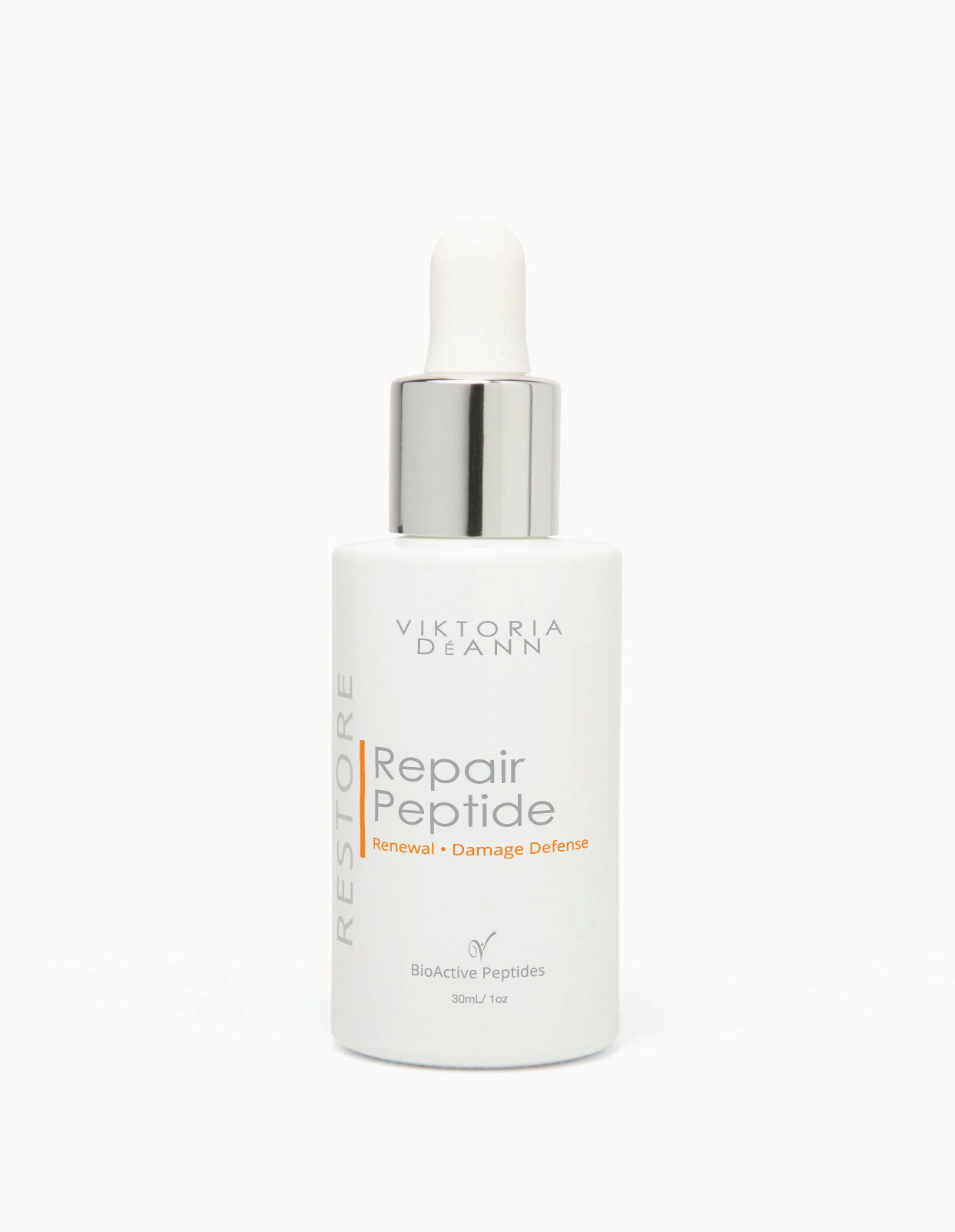 Viktoria Deann Repair Peptide serum bottle on a white background