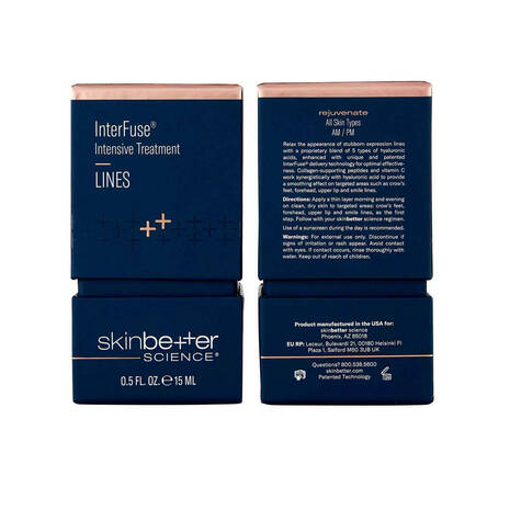 Skinbetter Interfuse Intensive Treatment Lines