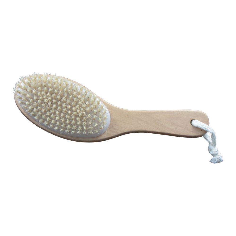 Natural Bristle Contour Body Brush - Dry Brush