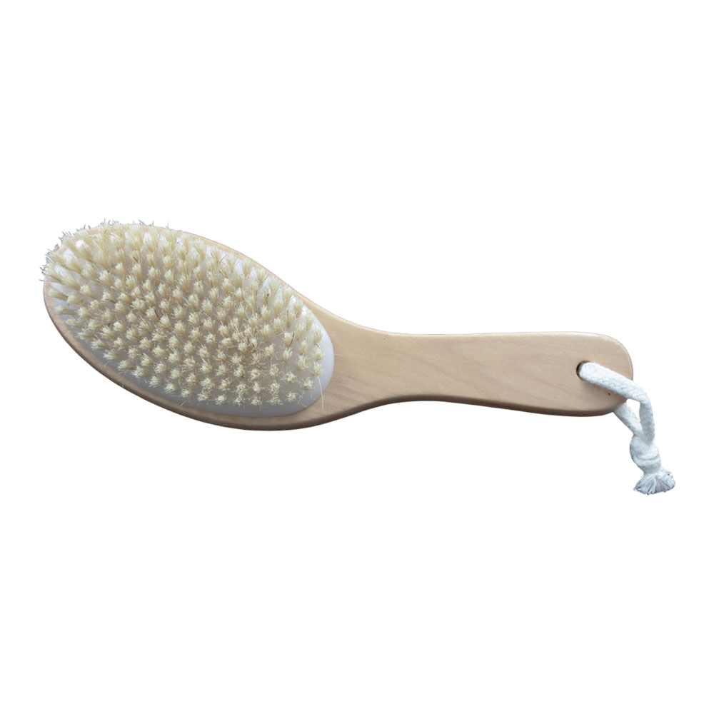 Natural Bristle Contour Body Brush - Dry Brush