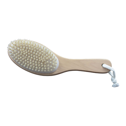 Natural Bristle Contour Body Brush - Dry Brush