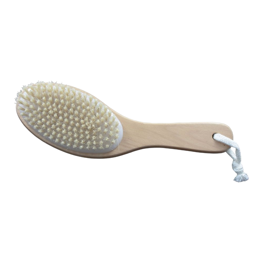 Natural Bristle Contour Body Brush - Dry Brush