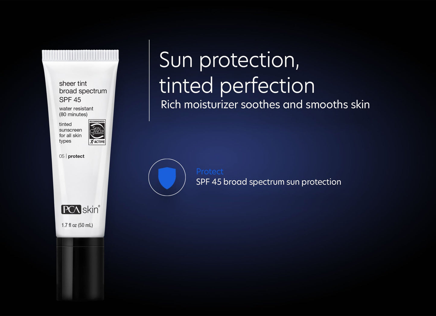 PCA skin Sheer Tint Broad Spectrum SPF 45